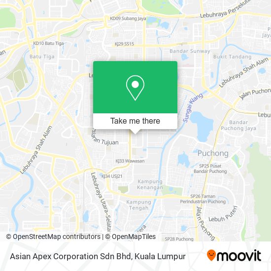 Asian Apex Corporation Sdn Bhd map