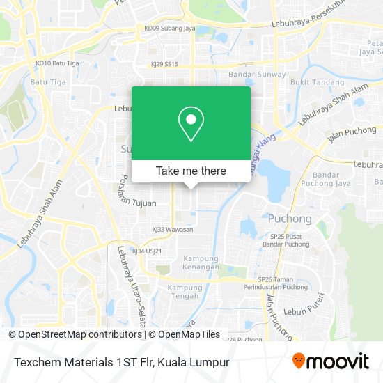 Texchem Materials 1ST Flr map