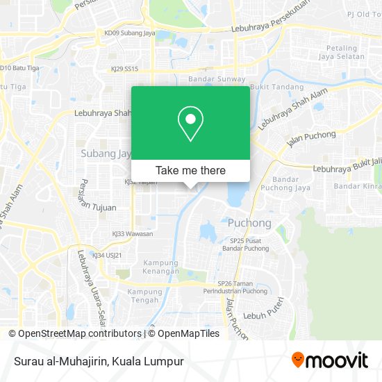 Surau al-Muhajirin map