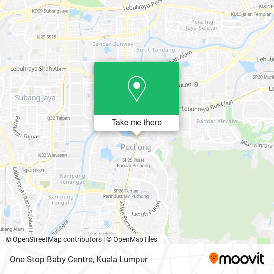 One Stop Baby Centre map