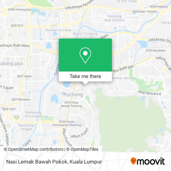 Nasi Lemak Bawah Pokok map