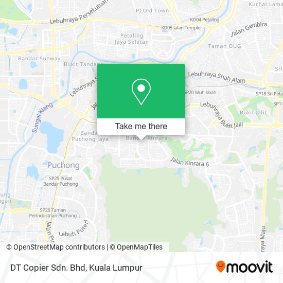 DT Copier Sdn. Bhd map