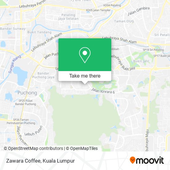 Zawara Coffee map