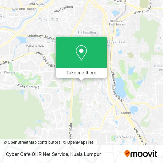 Cyber Cafe OKR Net Service map