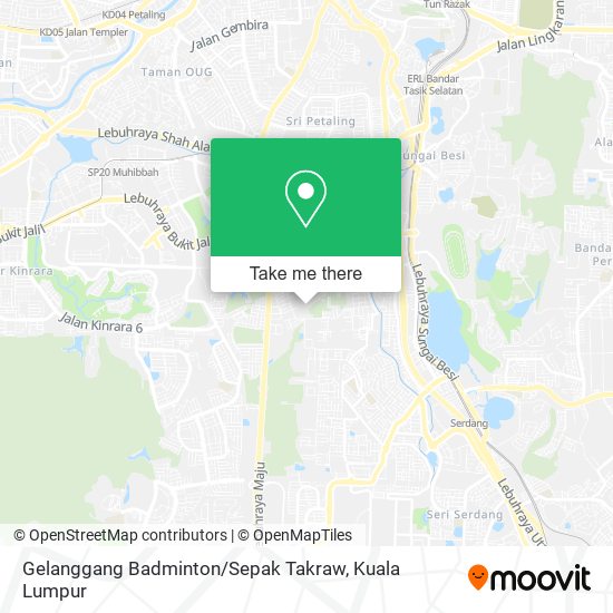 Gelanggang Badminton / Sepak Takraw map