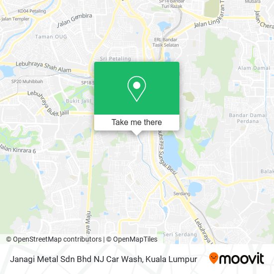 Janagi Metal Sdn Bhd NJ Car Wash map