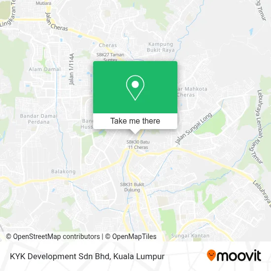 KYK Development Sdn Bhd map