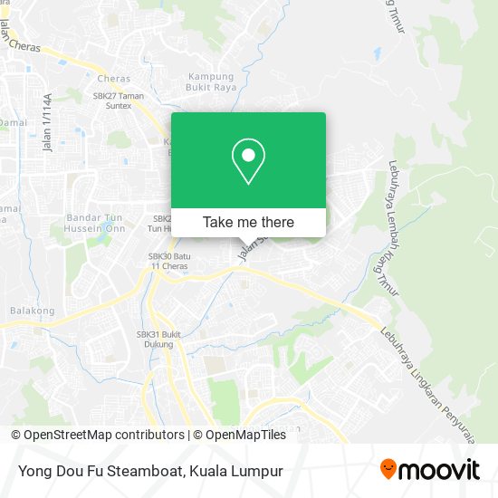 Yong Dou Fu Steamboat map