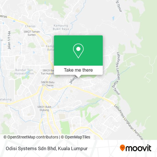 Odisi Systems Sdn Bhd map