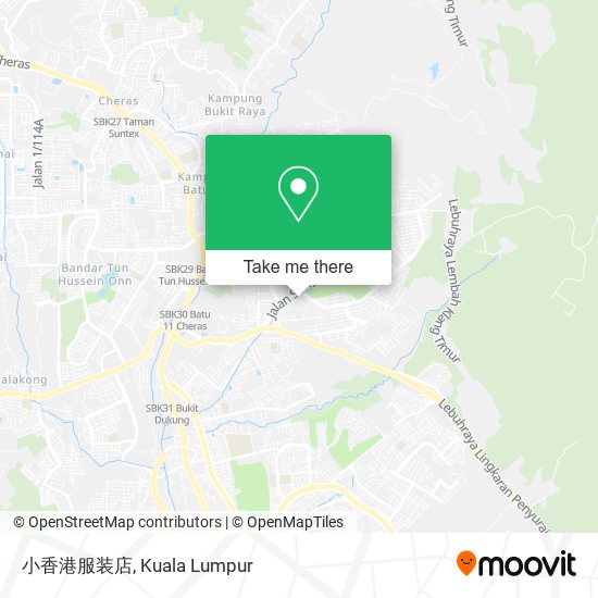 小香港服装店 map