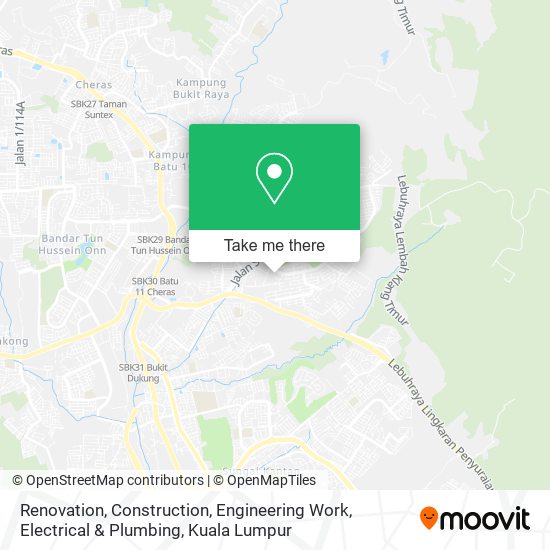 Renovation, Construction, Engineering Work, Electrical & Plumbing map