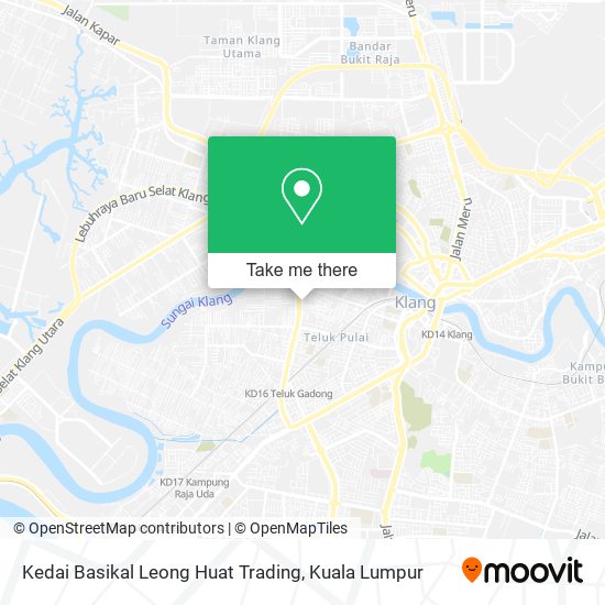 Peta Kedai Basikal Leong Huat Trading