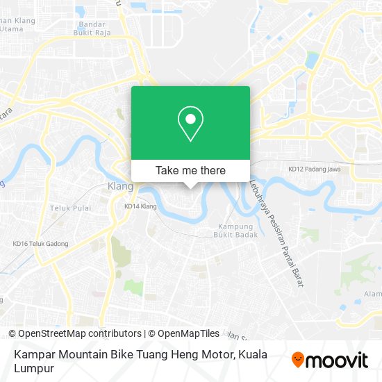 Kampar Mountain Bike Tuang Heng Motor map