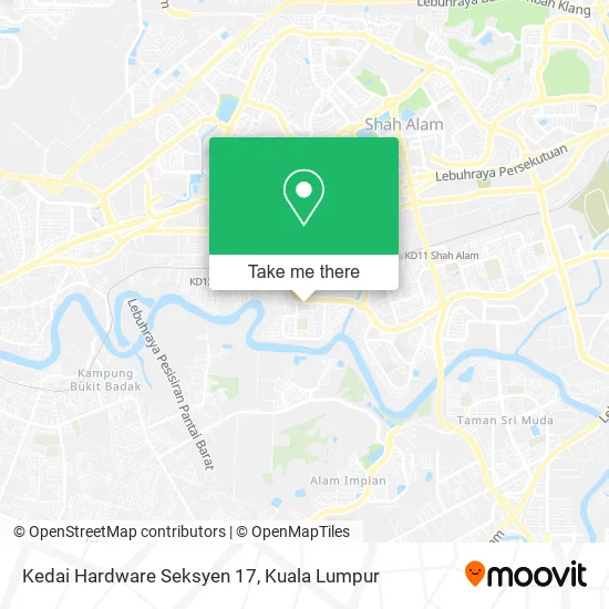 Peta Kedai Hardware Seksyen 17