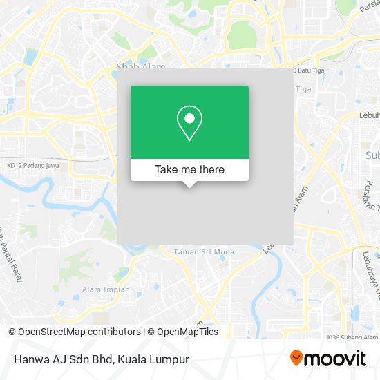 Hanwa AJ Sdn Bhd map