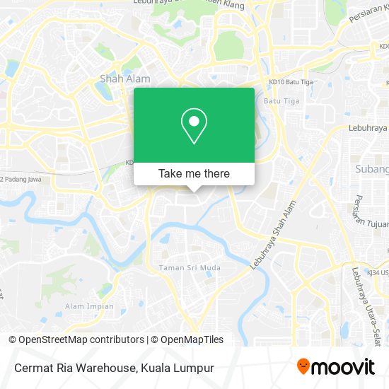 Cermat Ria Warehouse map