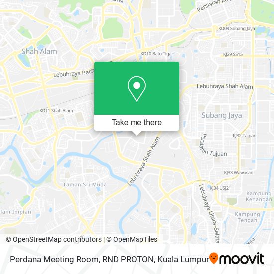 Perdana Meeting Room, RND PROTON map