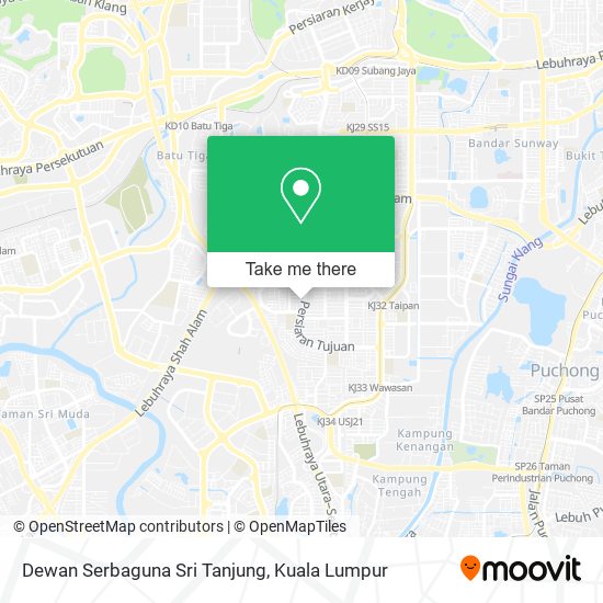 Dewan Serbaguna Sri Tanjung map