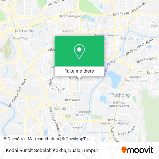 Kedai Runcit Sebelah Kakha map