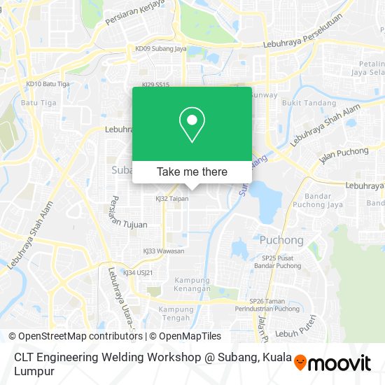 Peta CLT Engineering Welding Workshop @ Subang