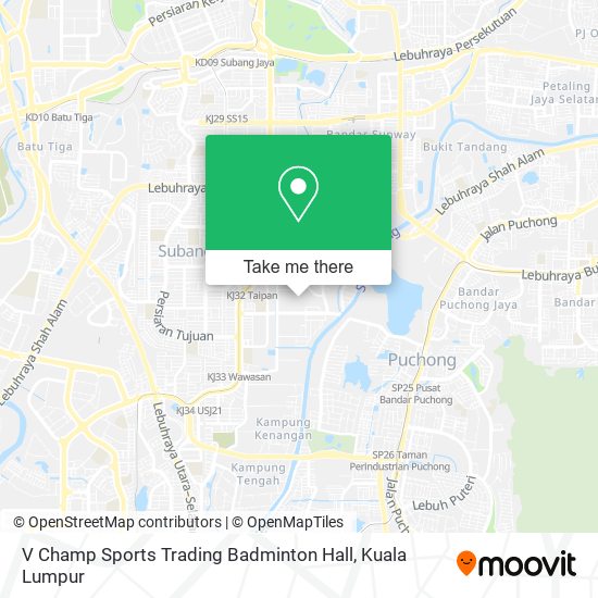 V Champ Sports Trading Badminton Hall map