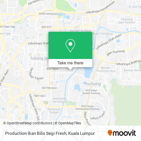 Production Ikan Bilis Segi Fresh map