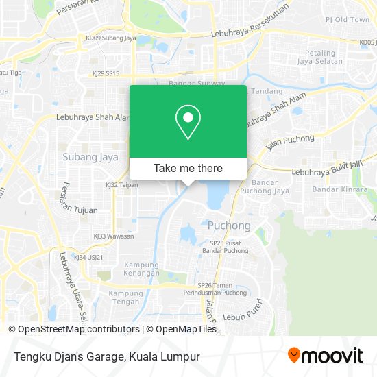 Tengku Djan's Garage map