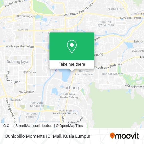 Dunlopillo Moments IOI Mall map