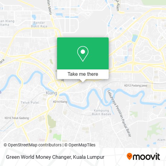 Green World Money Changer map