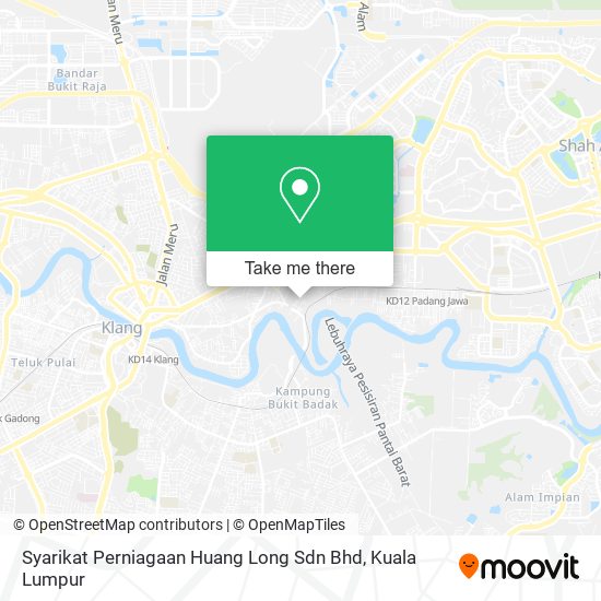 Peta Syarikat Perniagaan Huang Long Sdn Bhd