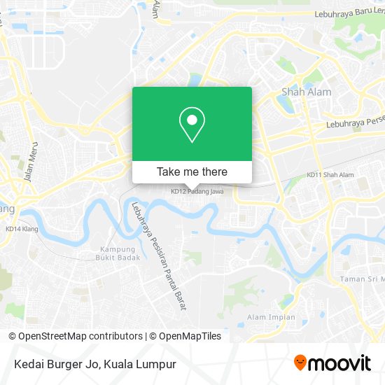 Kedai Burger Jo map