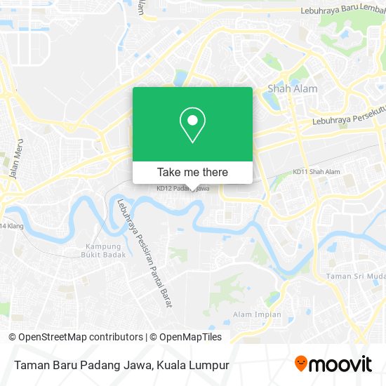 Peta Taman Baru Padang Jawa
