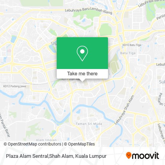 Peta Plaza Alam Sentral,Shah Alam