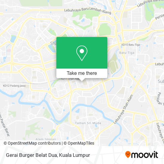 Gerai Burger Belat Dua map