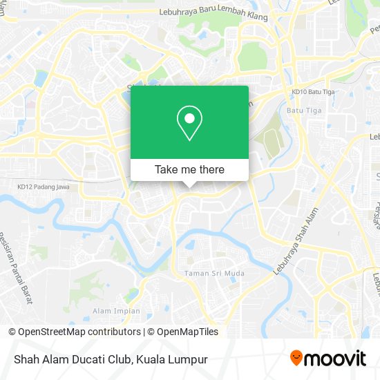 Peta Shah Alam Ducati Club