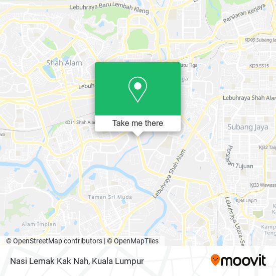 Peta Nasi Lemak Kak Nah