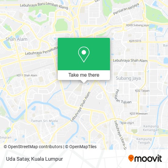 Uda Satay map