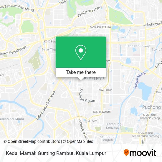 Kedai Mamak Gunting Rambut map