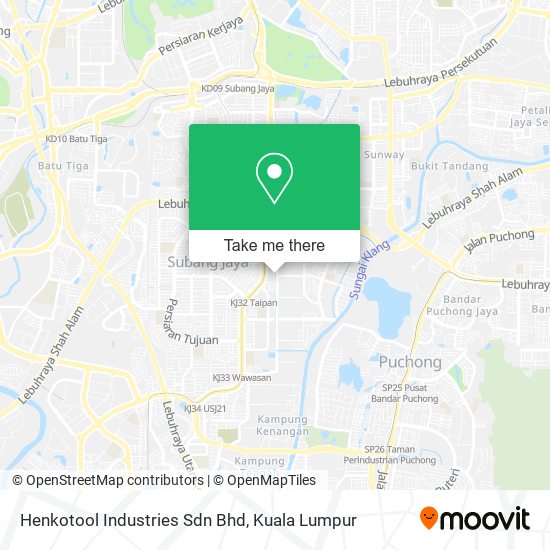 Henkotool Industries Sdn Bhd map