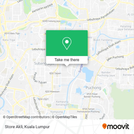 Store Akli map