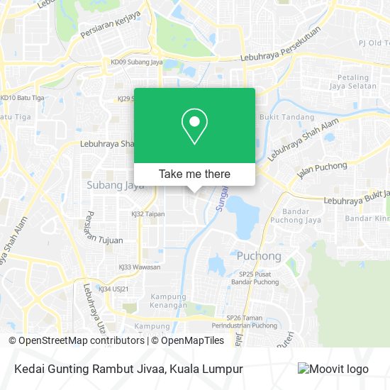 Kedai Gunting Rambut Jivaa map