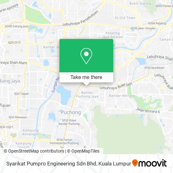 Peta Syarikat Pumpro Engineering Sdn Bhd