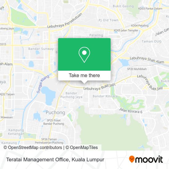 Teratai Management Office map