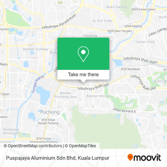 Puspajaya Aluminium Sdn Bhd map