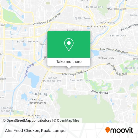 Ali's Fried Chicken map