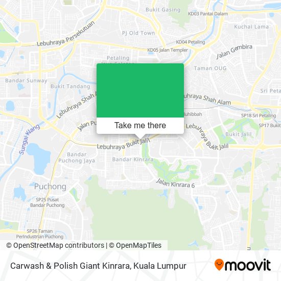 Carwash & Polish Giant Kinrara map