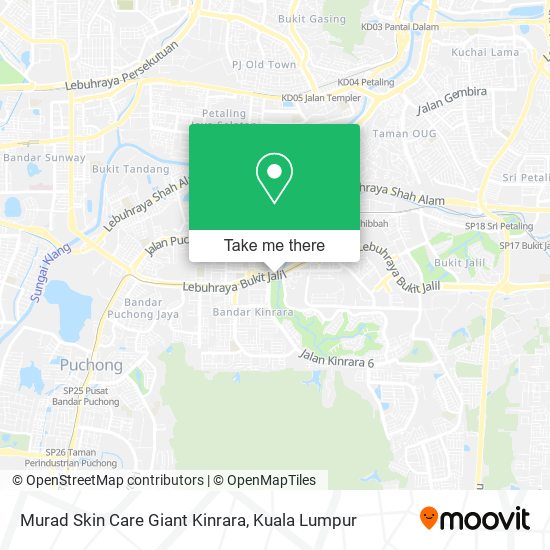 Murad Skin Care Giant Kinrara map