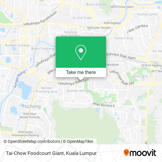 Tai-Chow Foodcourt Giant map