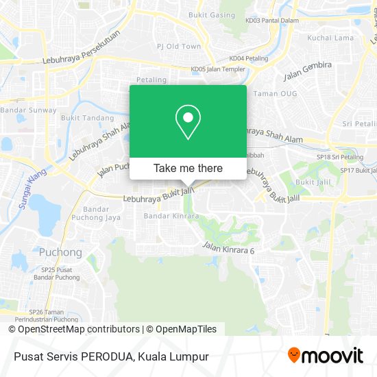 Pusat Servis PERODUA map