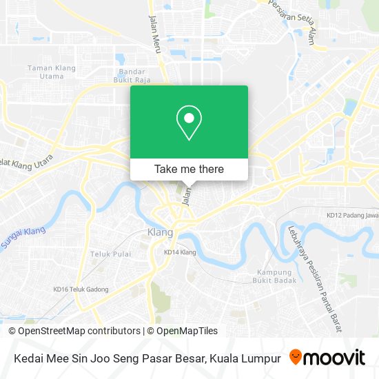 Kedai Mee Sin Joo Seng Pasar Besar map